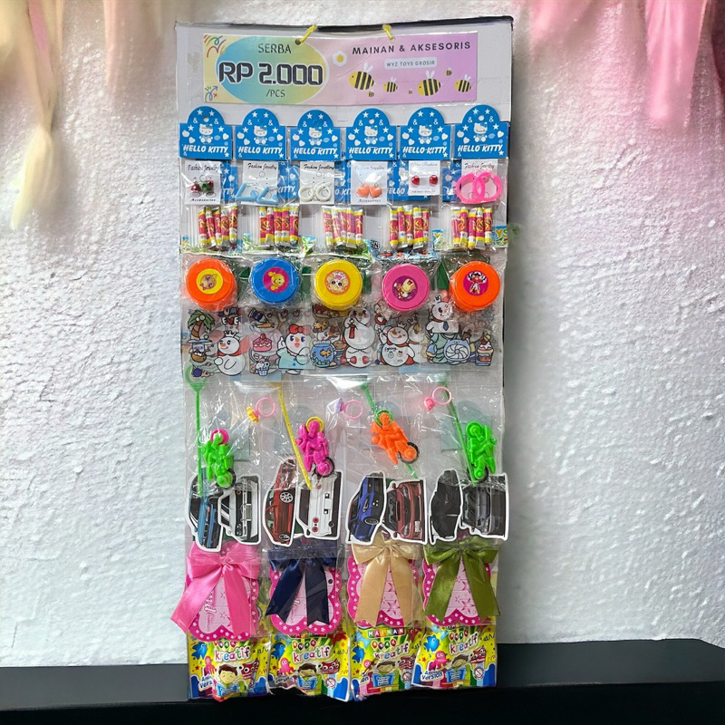 Mainan Renceng Serba 2000 isi 40 pcs Grosir Mainan Rentengan