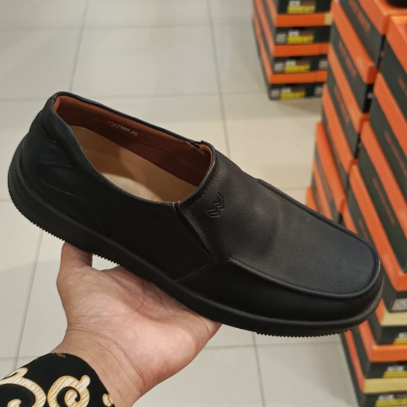 SEPATU SLIP ON CASUAL PRIA WATCHOUT ORIGINAL BAHAN PREMIUM KULIT SINTETIS SOFT INSOL STOCK TERBATAS 