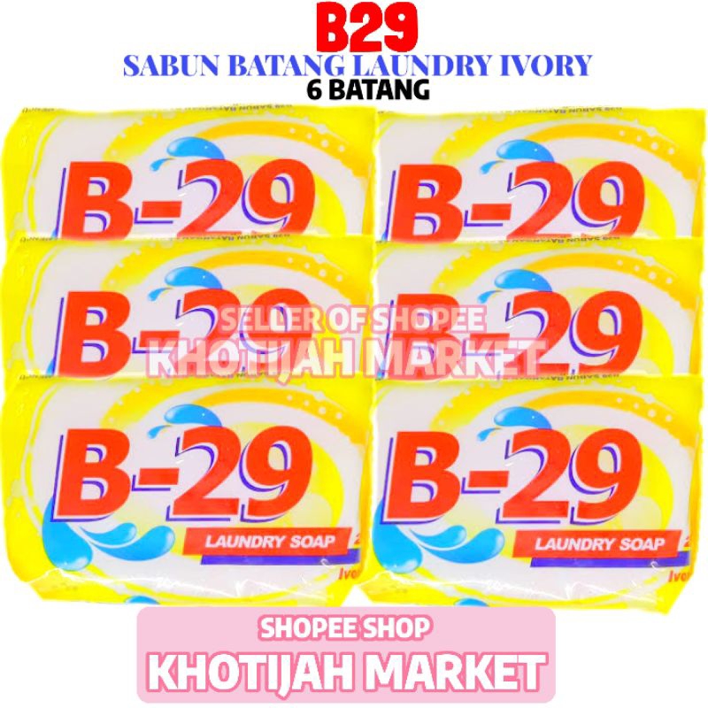 Sabun Batangan Laundry B29 6 Batang (200gr)