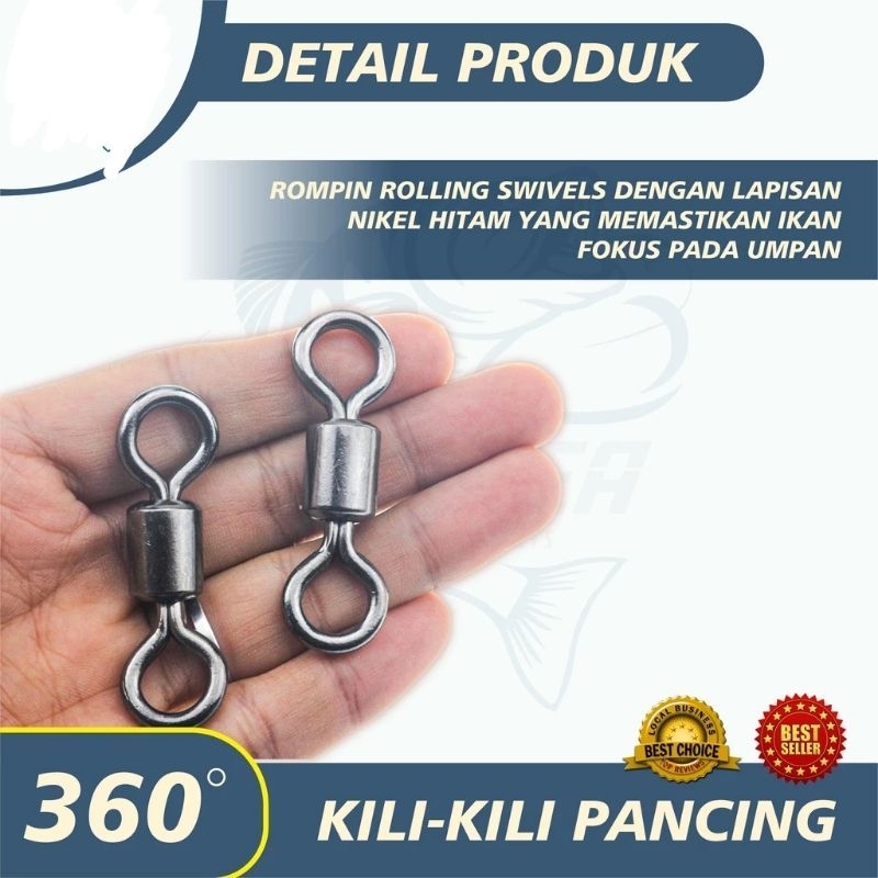 Swivel kili kili baja besar untuk ikan Laut