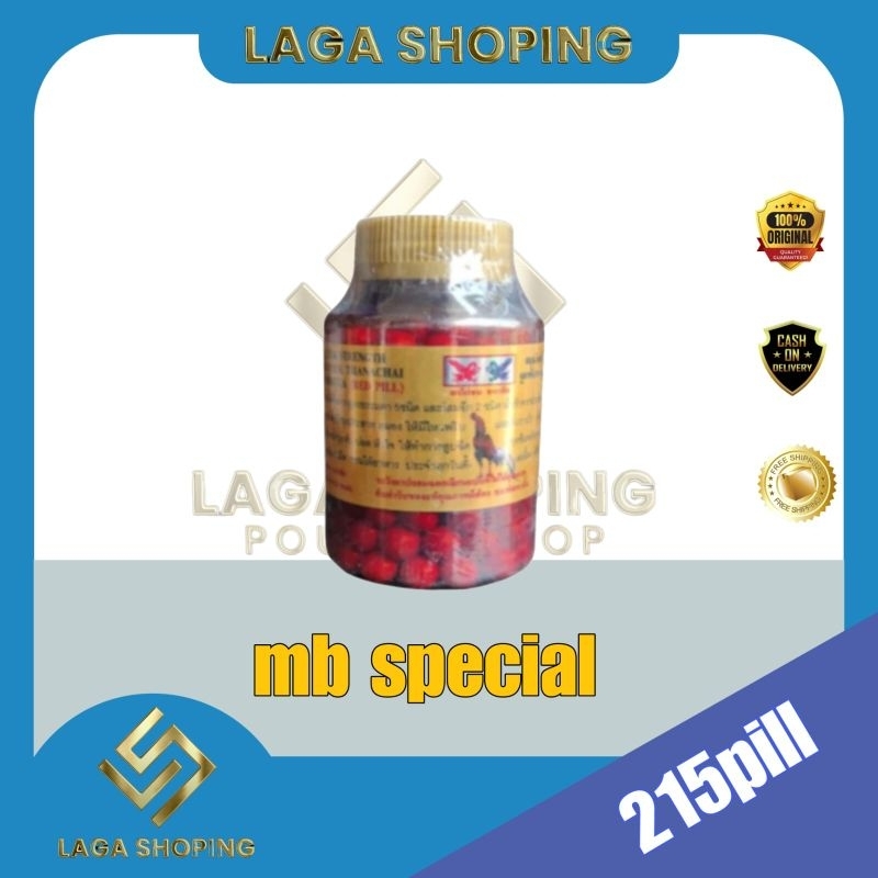 Kamlang mb special 215pills jamu ayam tarung herbal obat kuat tenaga red pil