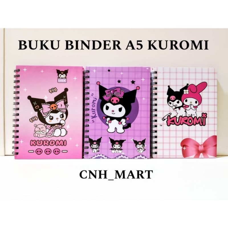 

Buku Binder A5 Kuromi / Note Book Ring A5 Kuromi / Buku Ring Kuromi / Memo Kuromi