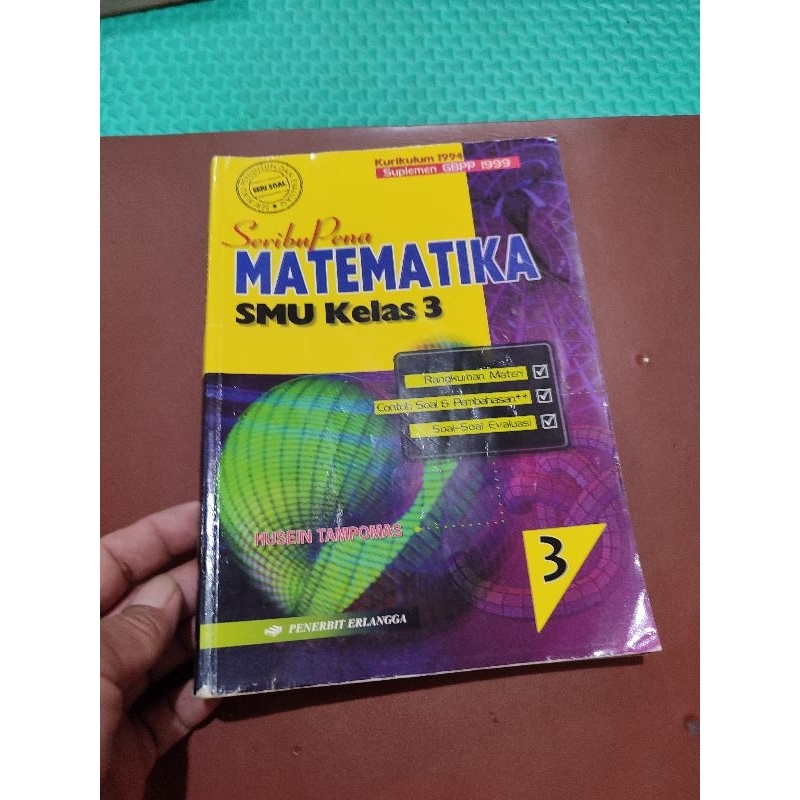 seribupena matematika. kelas 3 SMA. erlangga. GBPP 1999