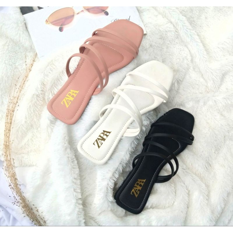 Sepatu Wanita Sandal Flat zara kekinian gs 02