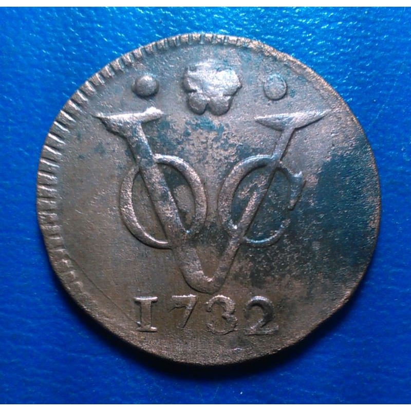 Koin VOC 1 Duit Holland 1732