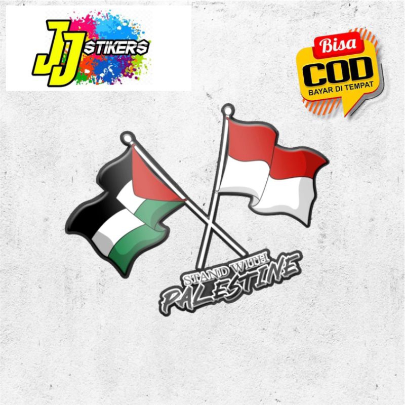 

Stiker Bendera Palestina Indonesia Stand With Palestina Flag