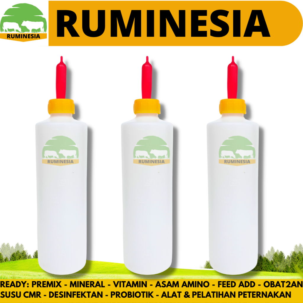 DOT KAMBING DAN BOTOL 400ml - Botol dot kambing domba - Dot anak kambing - Dot anak domba
