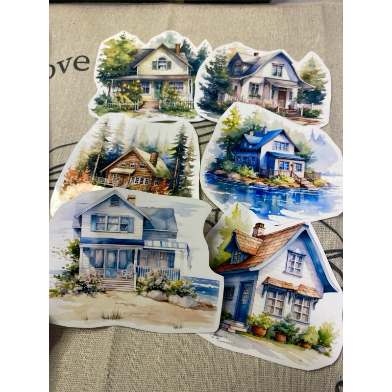 

Watercolor House Stiker