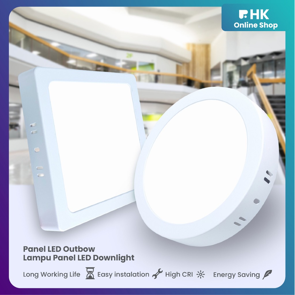HK-Panel Led Lampu Downlight LED Panel Lampu Panel LED Outbow Bulat