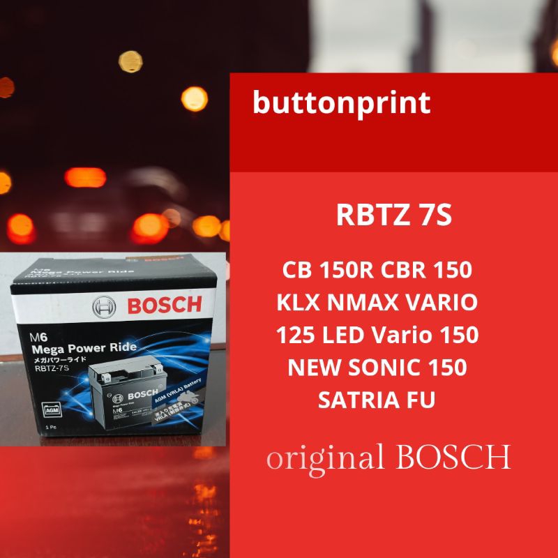 aki motor HONDA VARIO LED 125 150 BOSCH