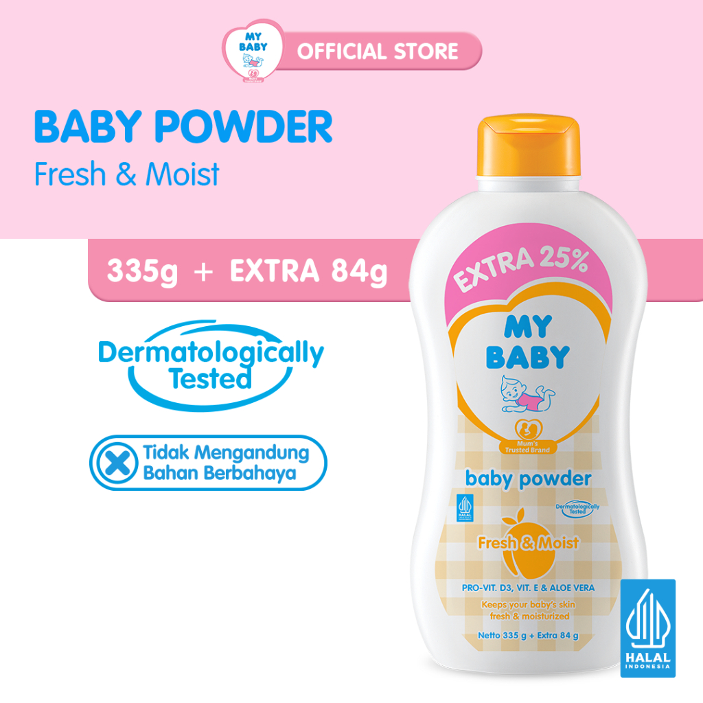 My Baby Powder Extra Fill Bedak Bayi  [325 gr]