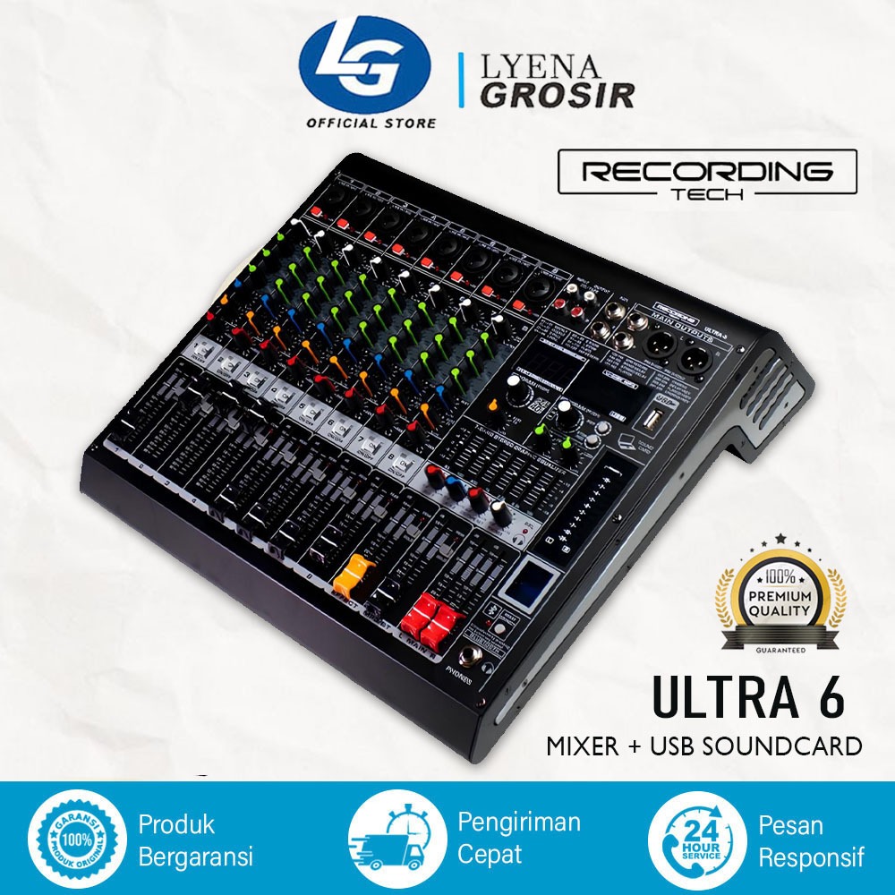 MIXER AUDIO RECORDING TECH ULTRA 6 Audio Mixer ORIGINAL