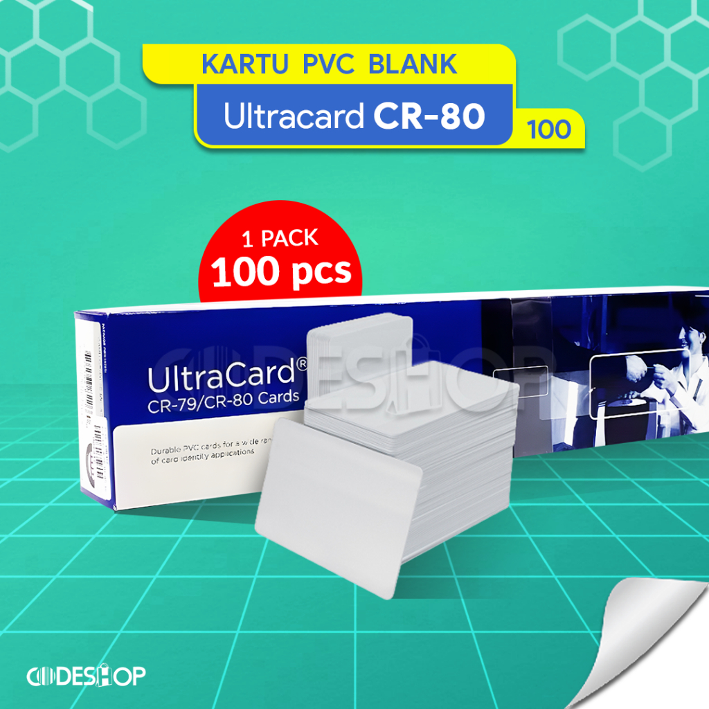 

Kartu PVC Blank Card Ultracard CR80 isi 100