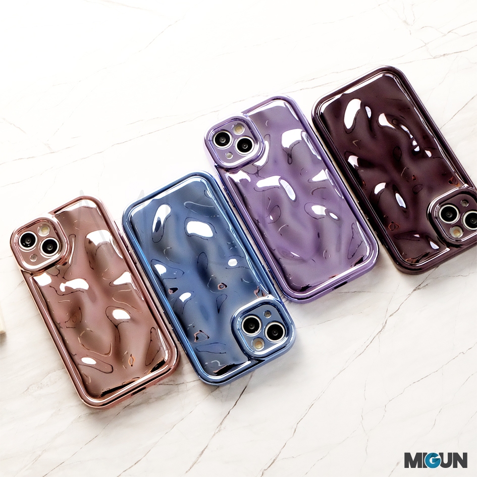 Bumpy Metallic Case Softcase Full Cover iPhone 6 7 8 Plus X XS MAX XR 11 12 13 14 15 PRO MAX PLUS