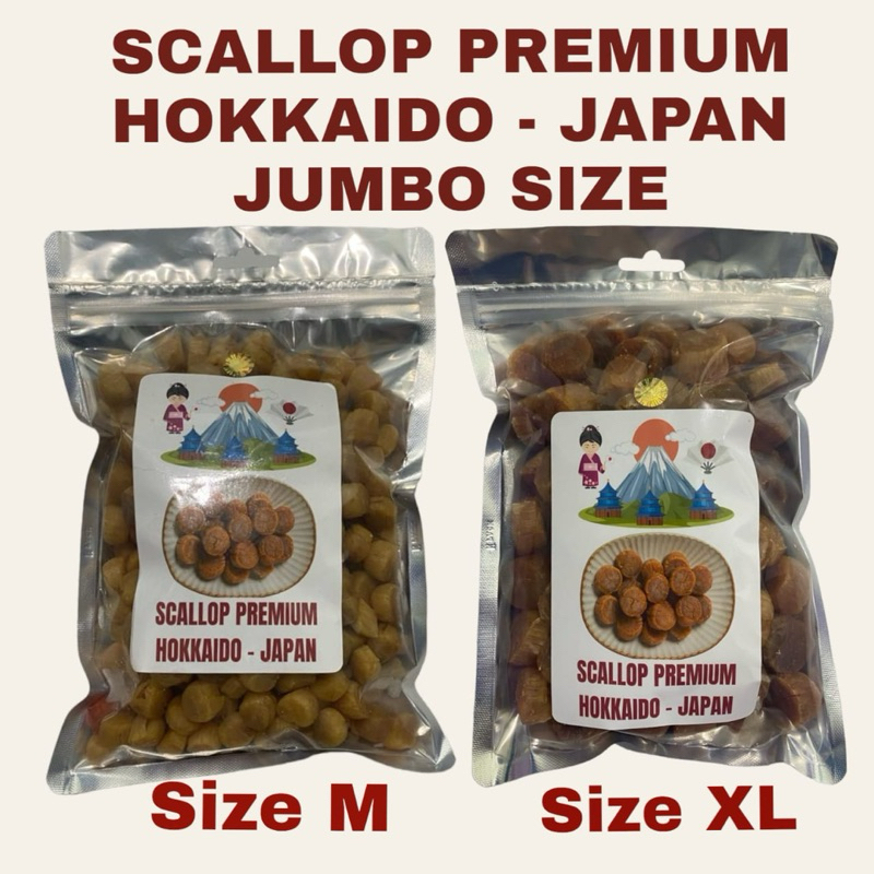 

Scallop kering jepang hokkaido premium scallops japan size jumbo