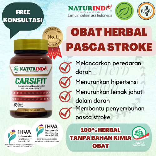 Obat Stroke Parkinson Tremor Ringan Bells Palsy Lumpuh Sebelah Carsifit Naturindo