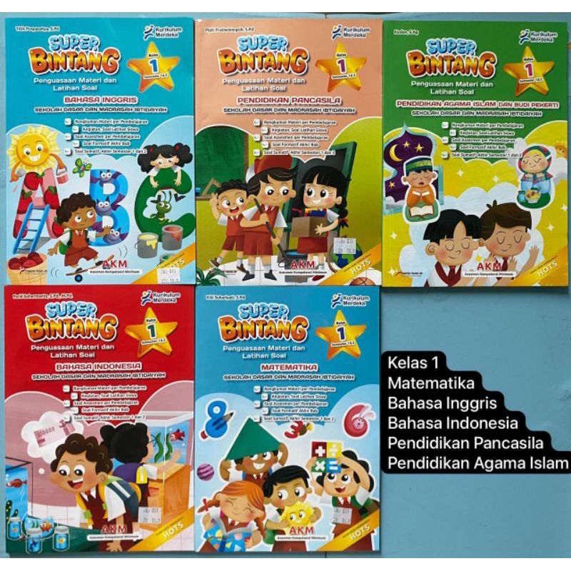 LKS/AKM KURIKULUM MERDEKA SD KELAS 1 SEMESTER 1 DAN 2