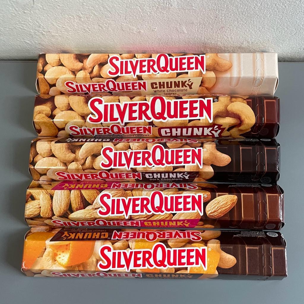 

SILVERQUEEN CHUNKY BAR 85 GR - COKELAT SILVER QUEEN CHUNKY BAR ( 1 PC )