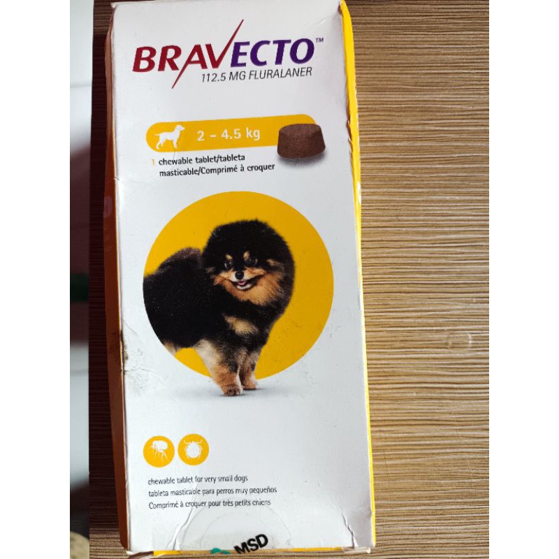 BRAVECTO DOG 2-4.5KG 1kible