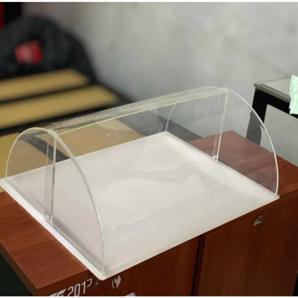 Etalase Display Toko Kue Roti Penyimpanan Makanan Akrilik | Display Kue Acrylic Food Cupcake Bakery 