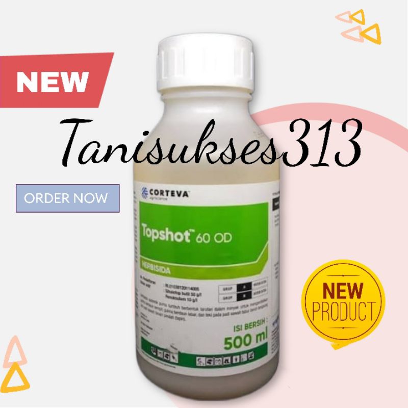 Herbisida topshot 60od 500ml obat gulma padi anti stres Topshot 500ml