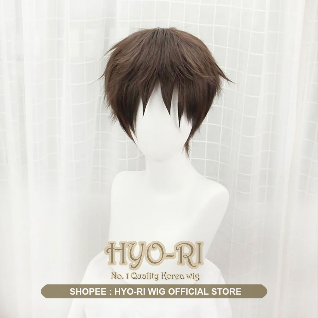HYO-RI WIG : WIG EREN YEAGER WIG EREN JAEGER WIG COSPLAY ANIME ATTACK ON TITAN