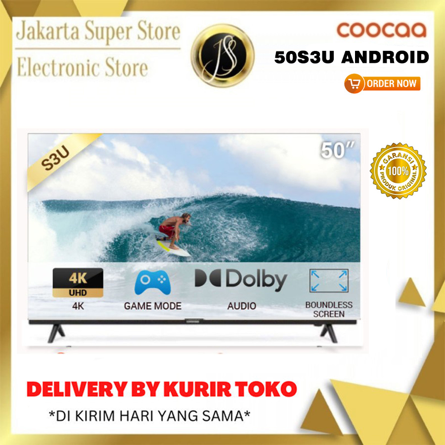 COOCAA 50 INCH 50S3U SMART ANDROID TV 4K UHD