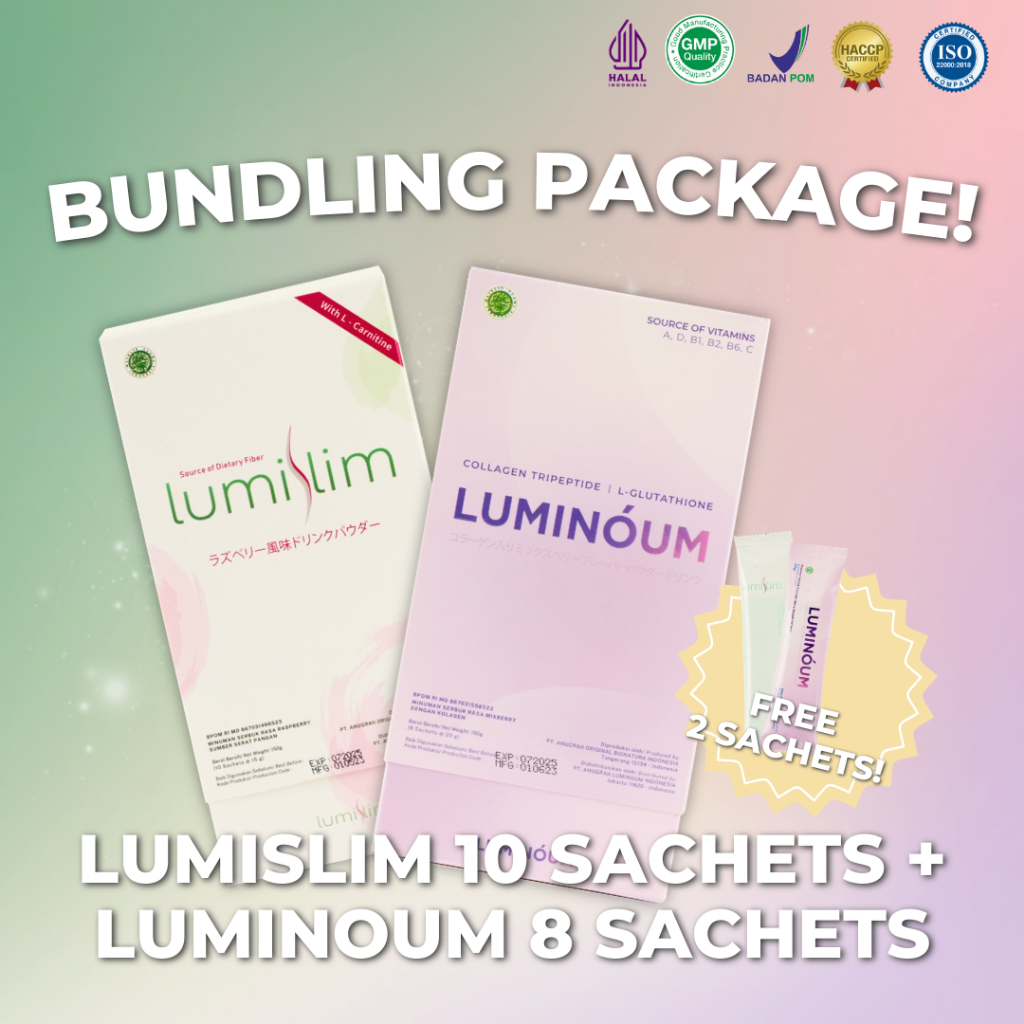 Small Bundling Package (Lumislim 10 sachet + Luminoum 8 sachet)