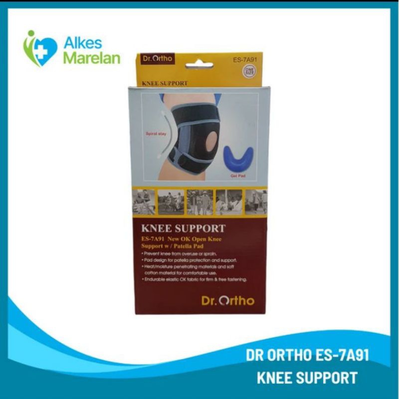 DR ORTHO - Knee Support ES-7A91 / Deker Lutut / Dekker Kaki
