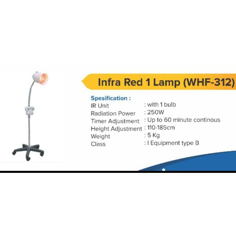 Infra Red 1 lamp Fisioterapi WHF 312