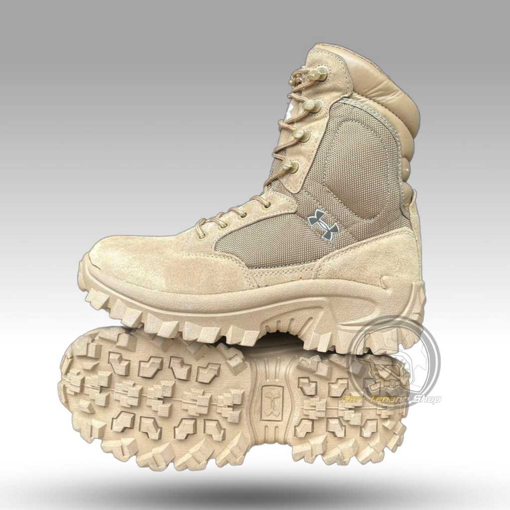 Sepatu ua 568 coklat 8 inch  obral sepatu boots tactical sepatu pria fashion