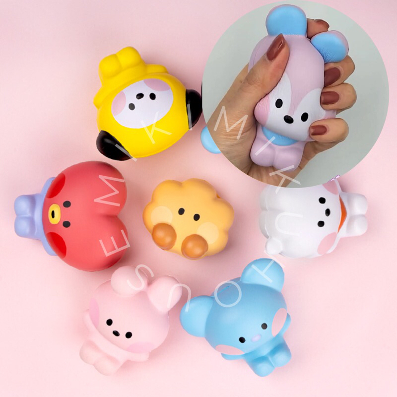 OFFICIAL BT21 MININI SQUISHY DOLL MAINAN BTS TOY DOLL FIGURE STANDING FUNKO PROOF DYNAMITE TINYTAN S