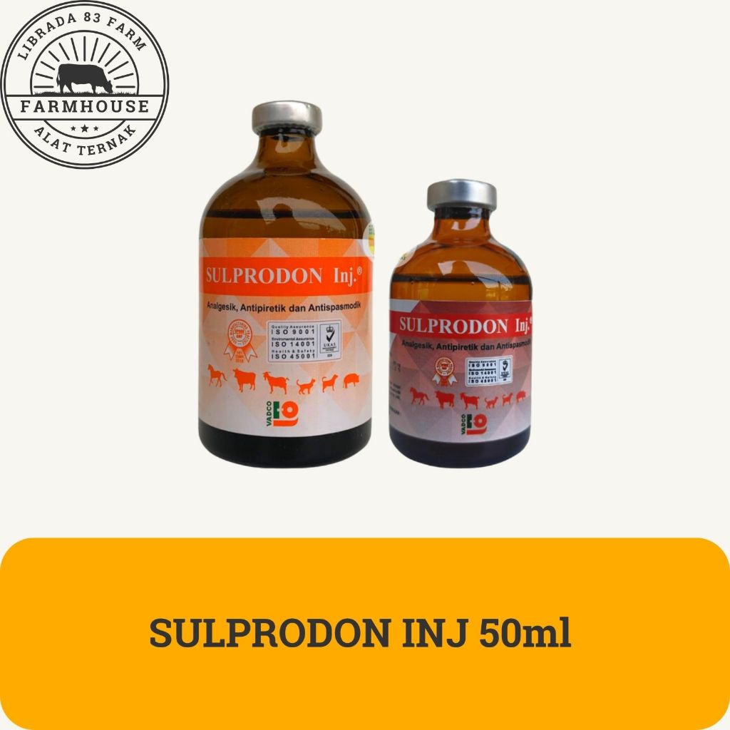SULPRODON INJ 50ml | Mirip Sulpidon Analdon (Obat Pereda Sakit Hewan Analgesik Antipiretik) Best Sel