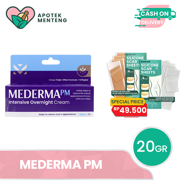 Mederma PM 20 Gr - Menyamarkan Bekas Luka dan Keloid