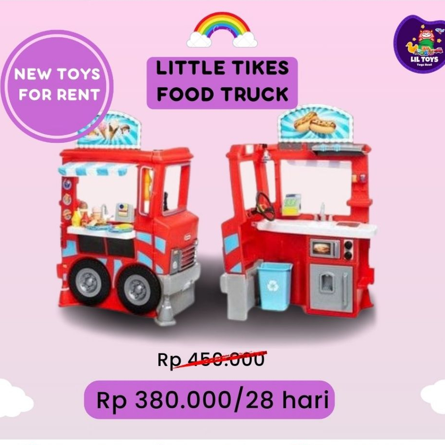 SEWA MAINAN ANAK FOOD TRUCKS MERAH