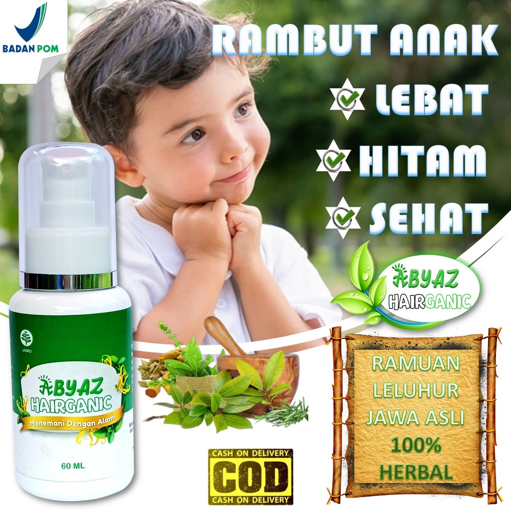 ABYAZ HAIRGANIC VITAMIN RAMBUT BAYI ANAK
