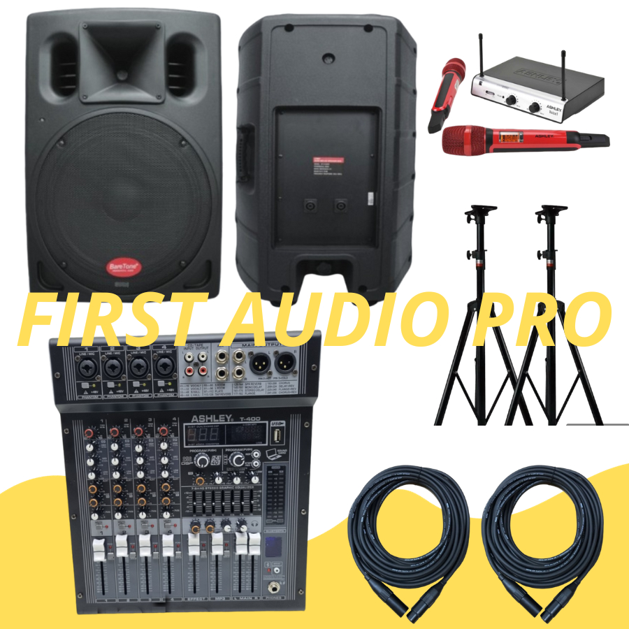 Paket Soundsystem Baretone A1530W + Power Mixer Ashley T400
