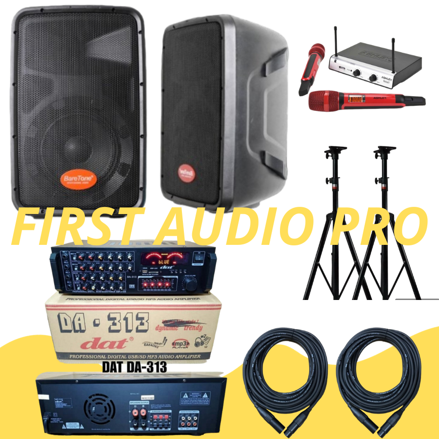 Paket karaoke Baretone Max8hw + Amplifier DAT 313