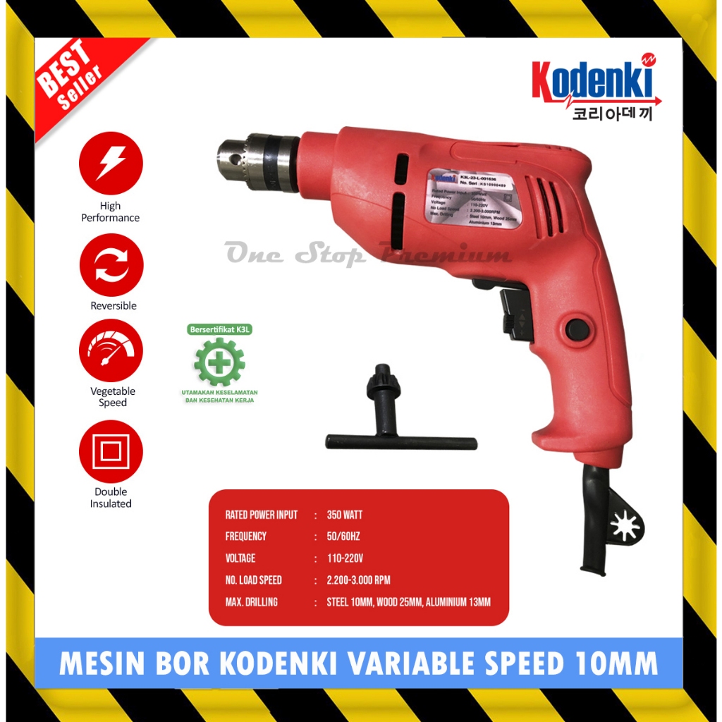 ALAT MESIN BOR TANGAN PEMBOLONG PELUBANG BESI KAYU STEEL WOOD LISTRIK ELECTRIC ELEKTRIK HAND DRILL 1