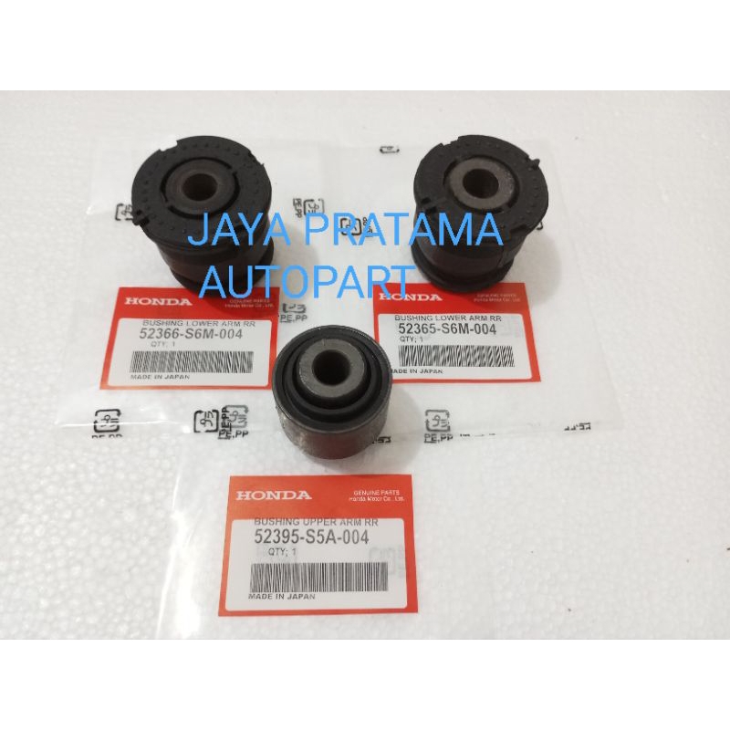 PAKET BUSHING BOSH SAYAP ARM UPPER LOWER BELAKANG CRV GEN 2 STREAM CIVIC ES CENTURY ORIGINAL 3 PCS