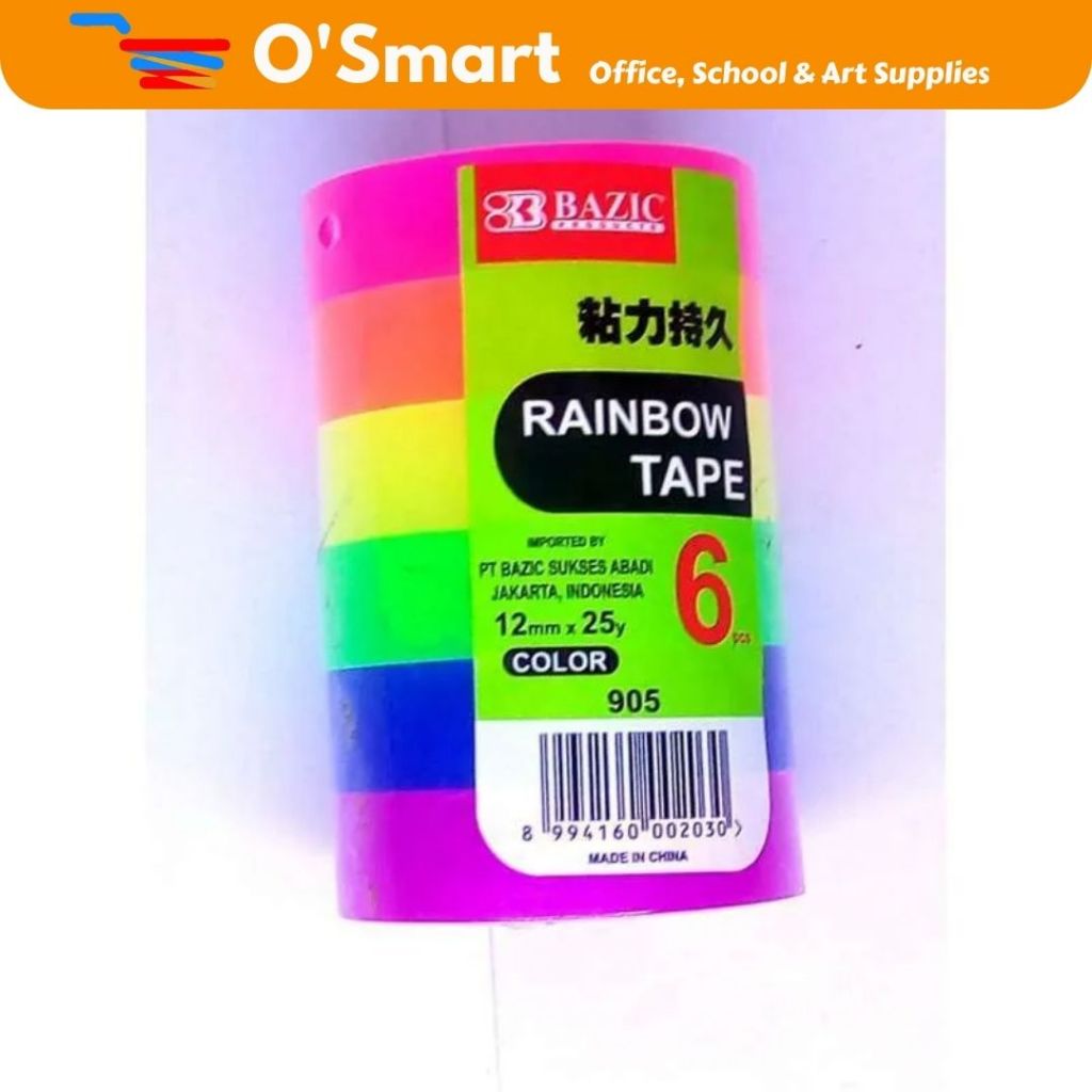 

ISOLASI RAINBOW BAZIC 905 6WARNA
