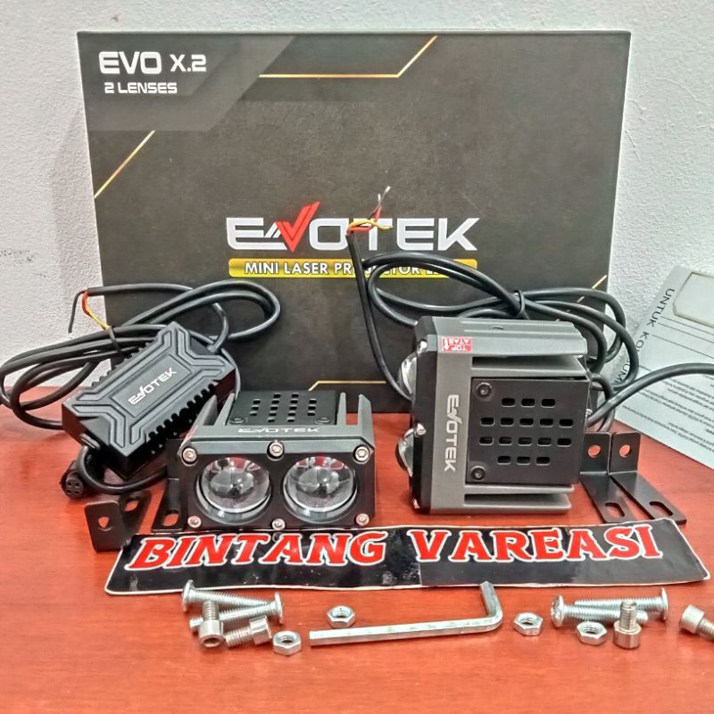 EVOTEK EVO X2 MINI LASER 2 MATA | MINI PROJECTOR 2 LENS EVOTEK EVO X-2
