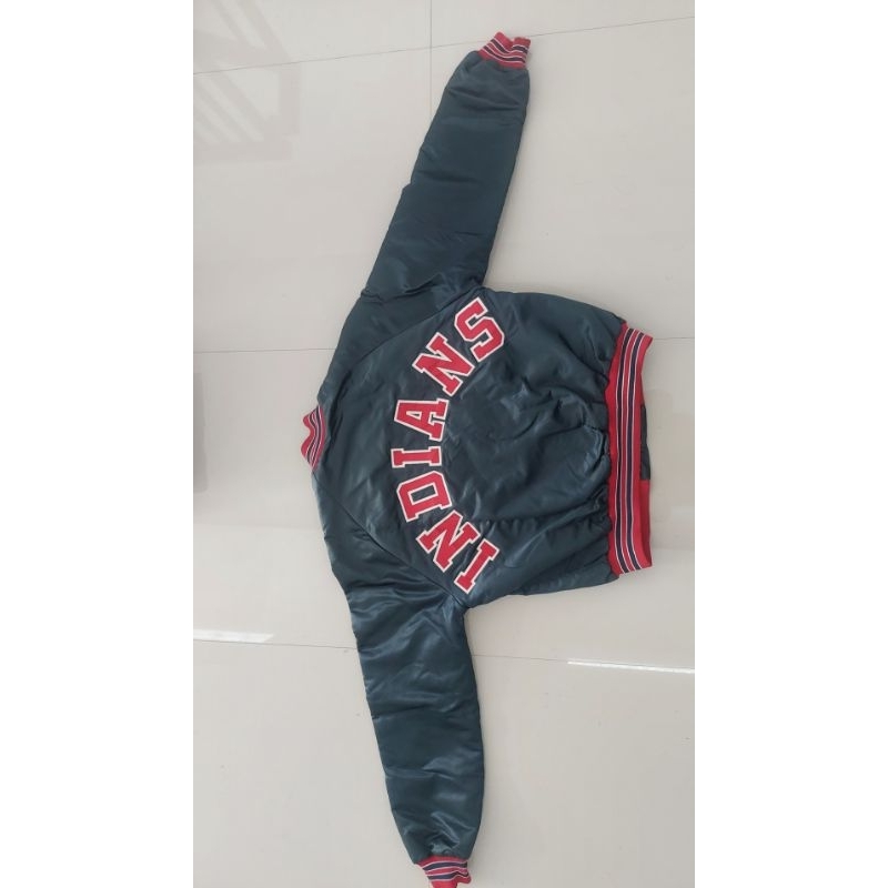 Jacket vtg 90s chalkline mlb indians