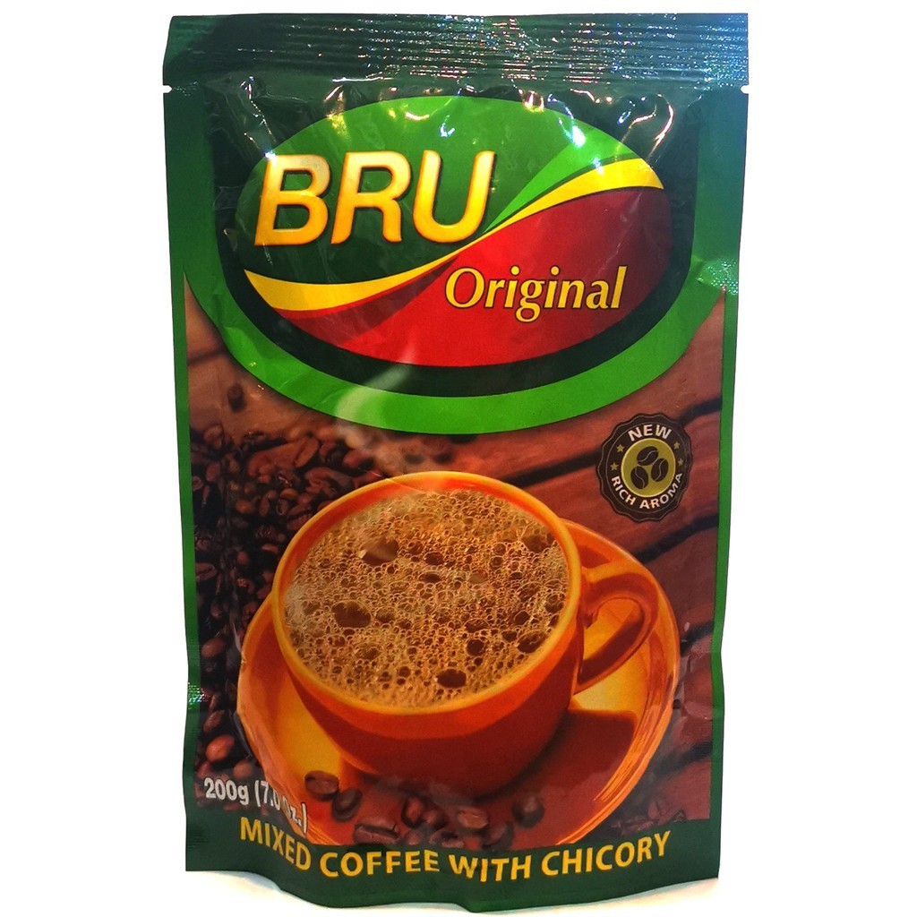 

BRU COFFEE ORIGINAL MIXED COFFEE WITH CHICORY 200G
