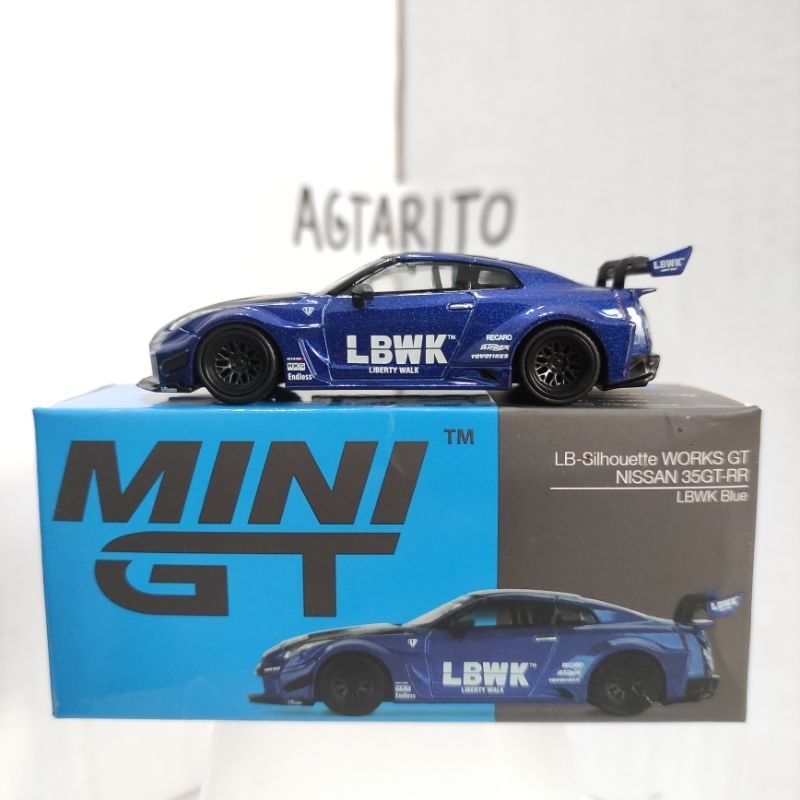 Mini GT 299 LBWK R35 Blue