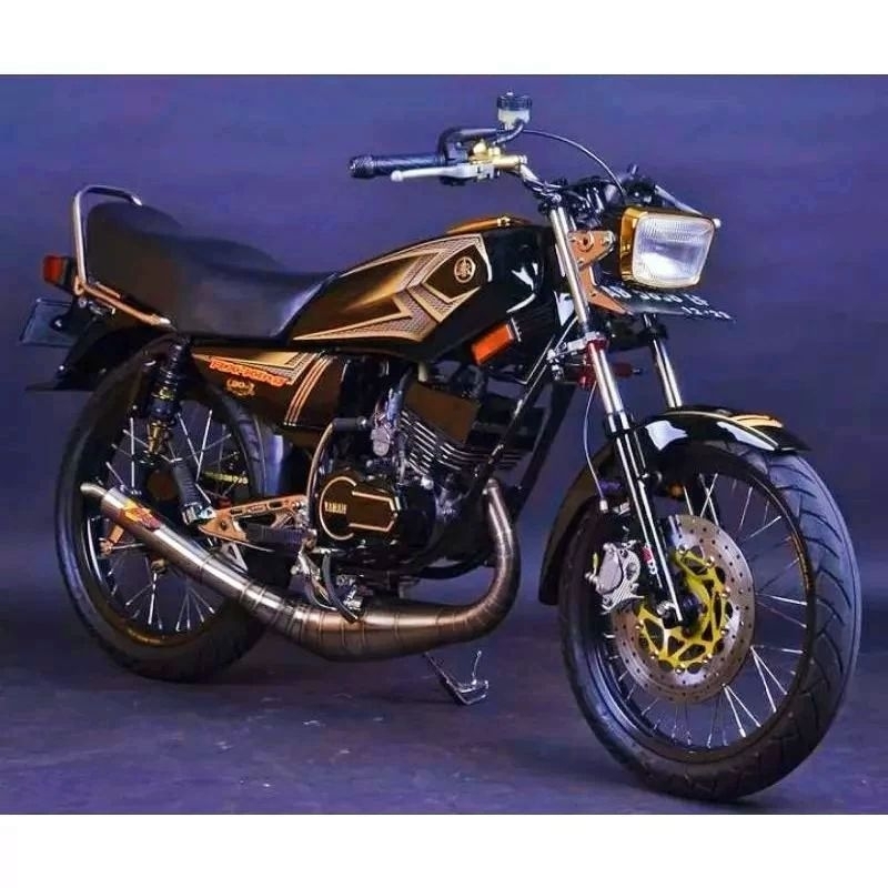 Striping lis sticker standar ORI yamaha rx king 2004 gold stiker rx king gold 2004 spesial edition