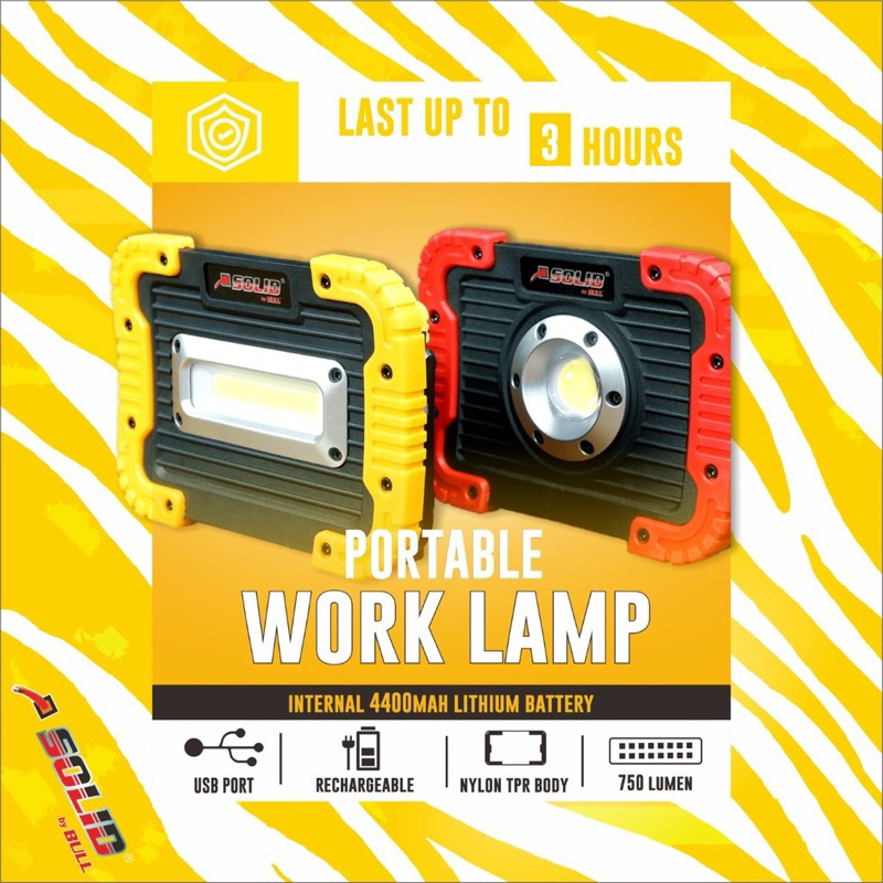 LAMPU KERJA LAMPU TENDA LAMPU BENGKEL CORDLESS LAMPU KERJA CAS WORKING LAMP