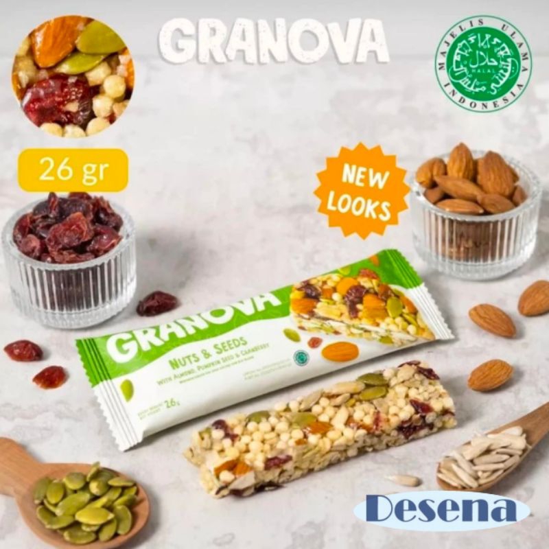 

Granova Granola Bar Nuts & Seeds 26g Healthy Snack