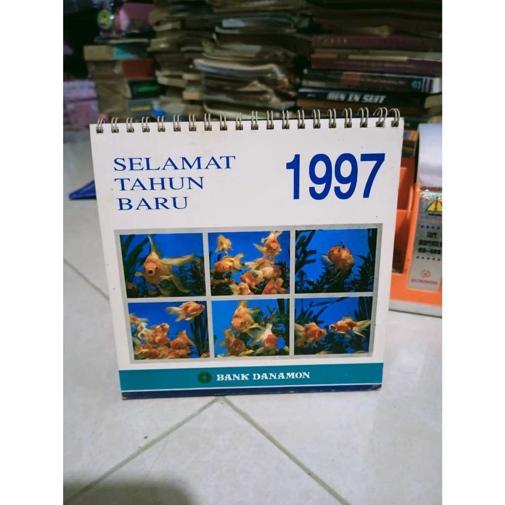 Koleksi Jadul Kalender tahun 1997 bank danamon kalender meja H07-16