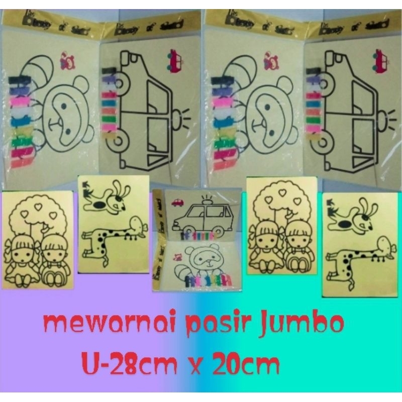 

mainan mewarnai saint Art Coloroing Jumbo painting lukisan pasir